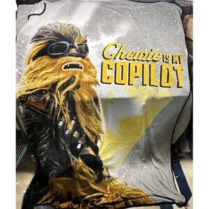 Star Wars Chewbacca Chewie is my Copilot Plush Blanket by Star Wars 60 x 90 inch